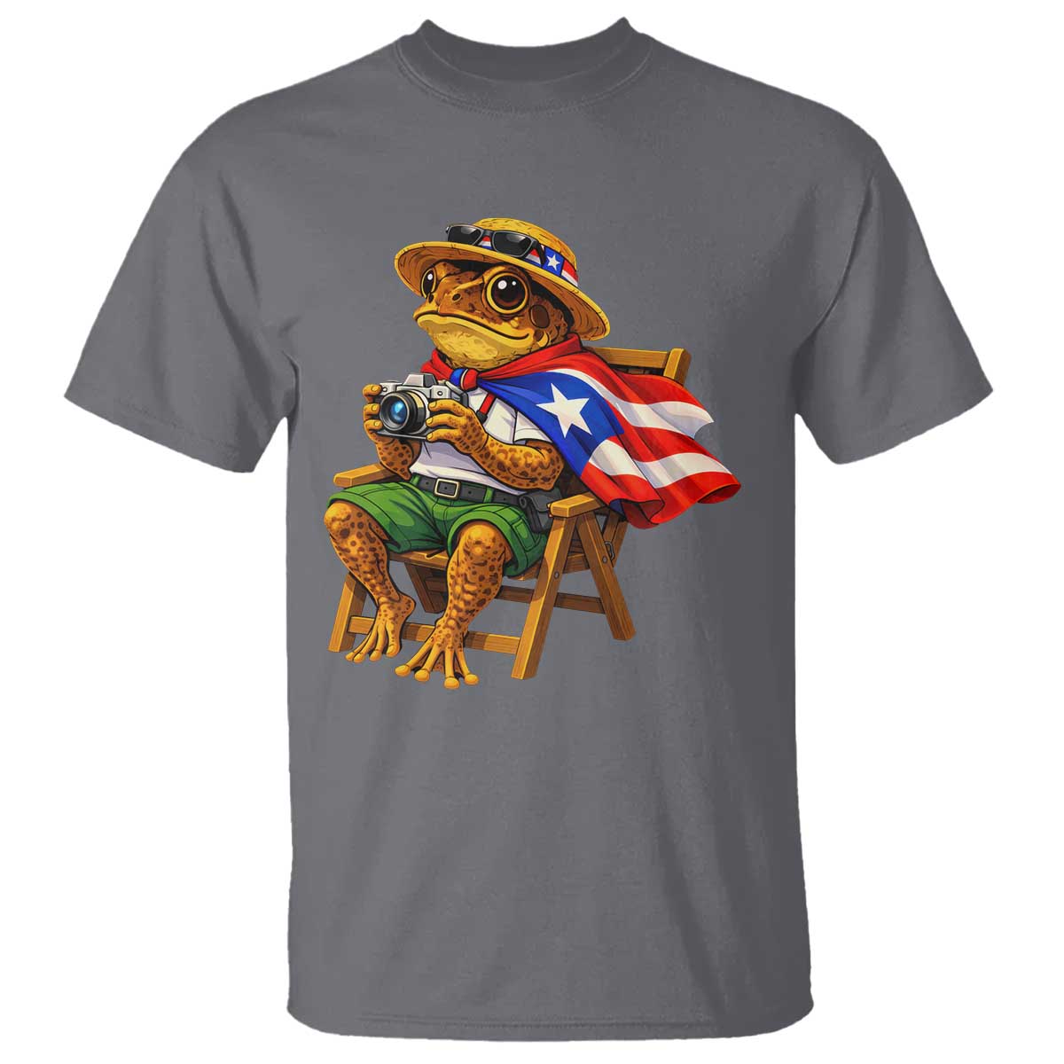 Funny Coqui Frog Puerto Rico Flag T Shirt Puerto Rican Taino Boricua Hispanic