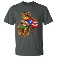 Funny Coqui Frog Puerto Rico Flag T Shirt Puerto Rican Taino Boricua Hispanic