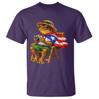 Funny Coqui Frog Puerto Rico Flag T Shirt Puerto Rican Taino Boricua Hispanic