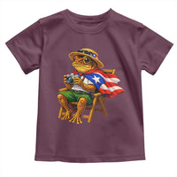 Funny Coqui Frog Puerto Rico Flag Toddler T Shirt Puerto Rican Taino Boricua Hispanic