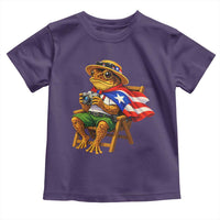 Funny Coqui Frog Puerto Rico Flag Toddler T Shirt Puerto Rican Taino Boricua Hispanic