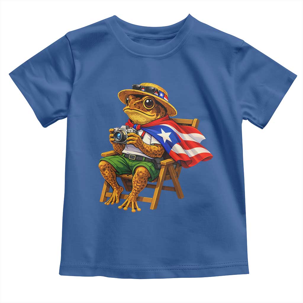 Funny Coqui Frog Puerto Rico Flag Toddler T Shirt Puerto Rican Taino Boricua Hispanic
