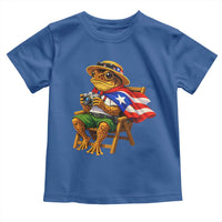 Funny Coqui Frog Puerto Rico Flag Toddler T Shirt Puerto Rican Taino Boricua Hispanic