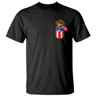 Funny Coqui Frog Puerto Rico Flag T Shirt Puerto Rican Taino Buricua Pocket Borinquen