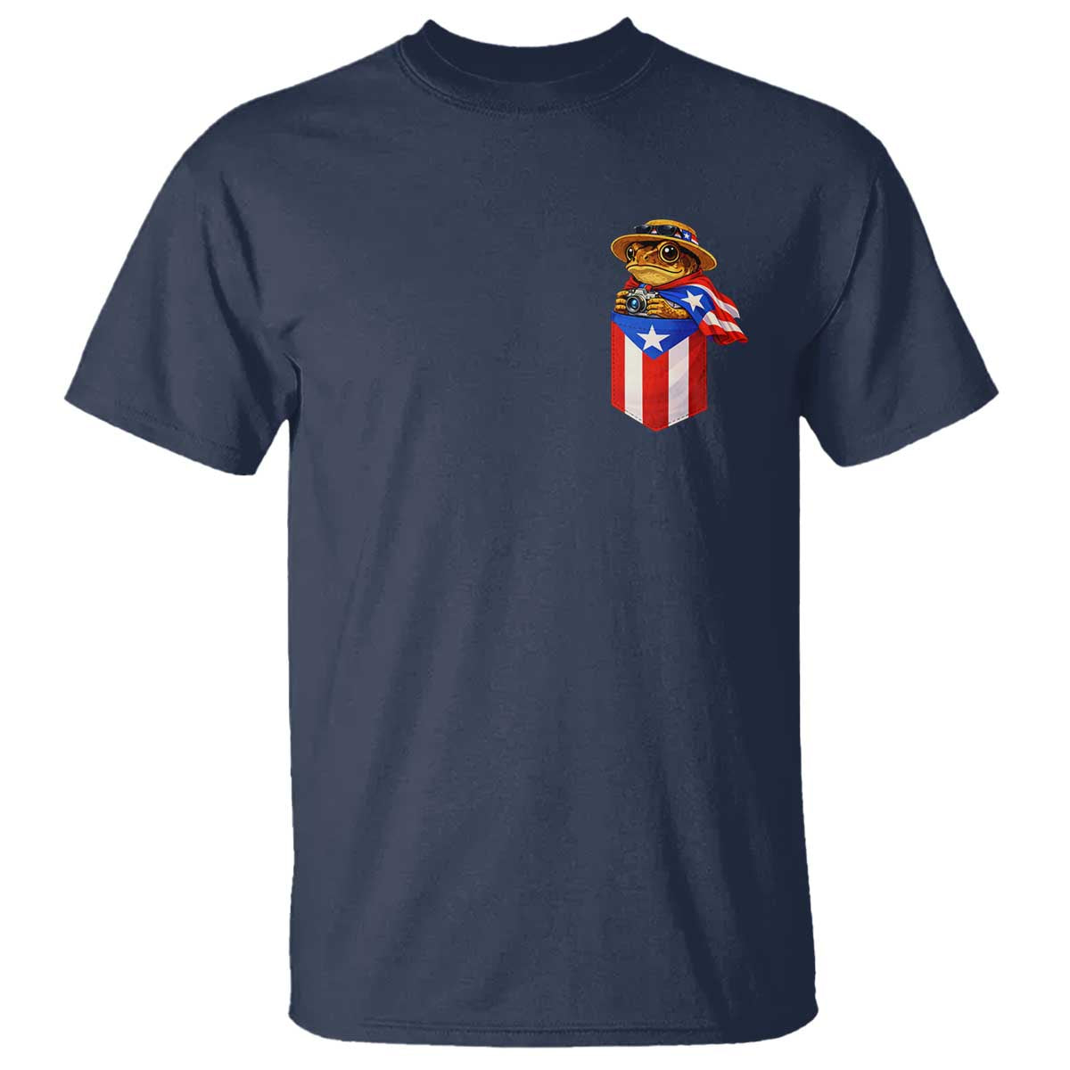Funny Coqui Frog Puerto Rico Flag T Shirt Puerto Rican Taino Buricua Pocket Borinquen