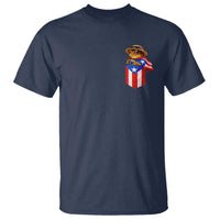 Funny Coqui Frog Puerto Rico Flag T Shirt Puerto Rican Taino Buricua Pocket Borinquen