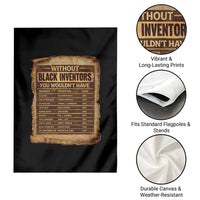 Black Inventors Garden Flag Afro African Melanin Black History Month Juneteenth