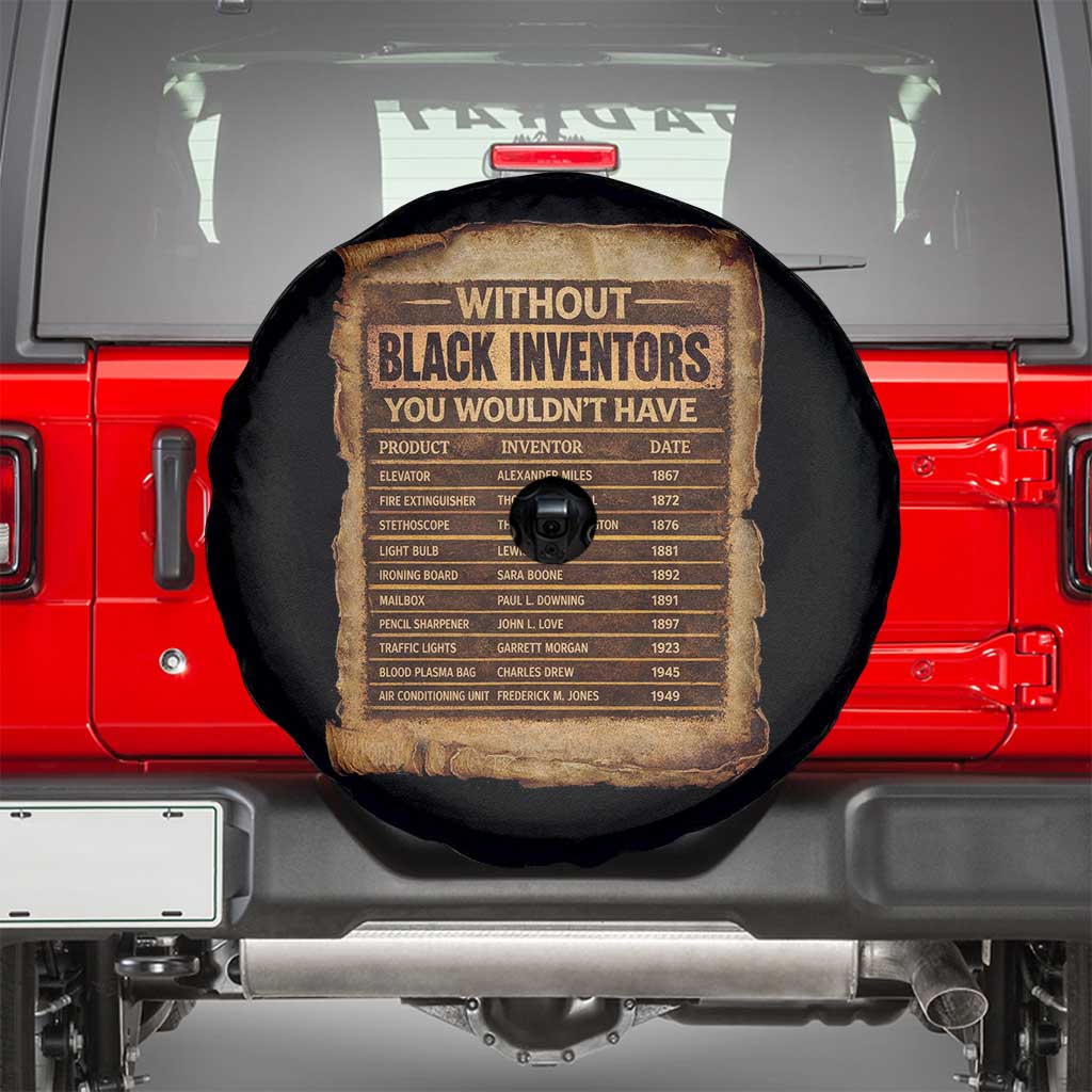 Black Inventors Spare Tire Cover Afro African Melanin Black History Month Juneteenth