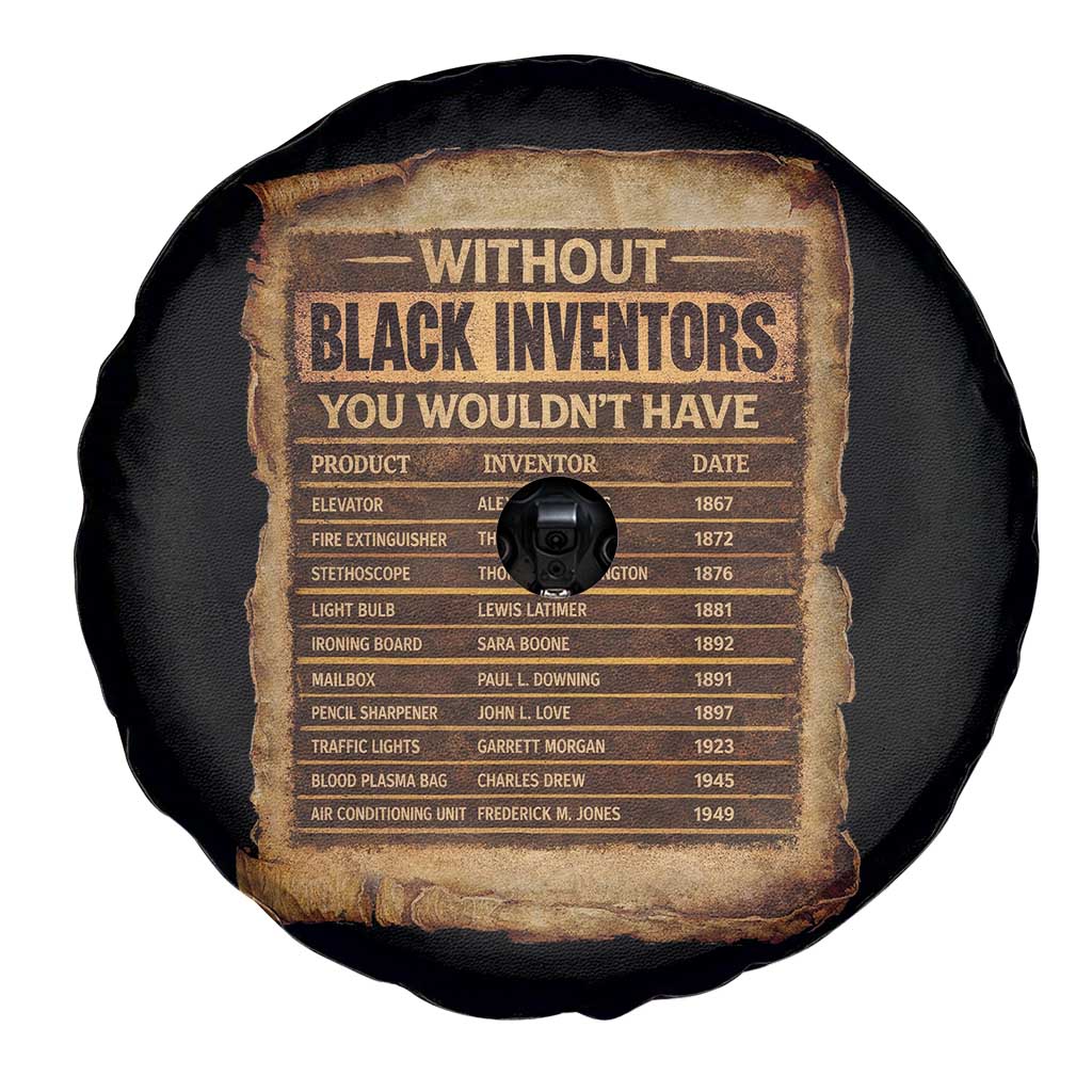 Black Inventors Spare Tire Cover Afro African Melanin Black History Month Juneteenth