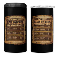 Black Inventors 4 in 1 Can Cooler Tumbler Afro African Melanin Black History Month Juneteenth