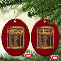 Black Inventors Ceramic Ornament Afro African Melanin Black History Month Juneteenth
