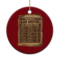 Black Inventors Ceramic Ornament Afro African Melanin Black History Month Juneteenth