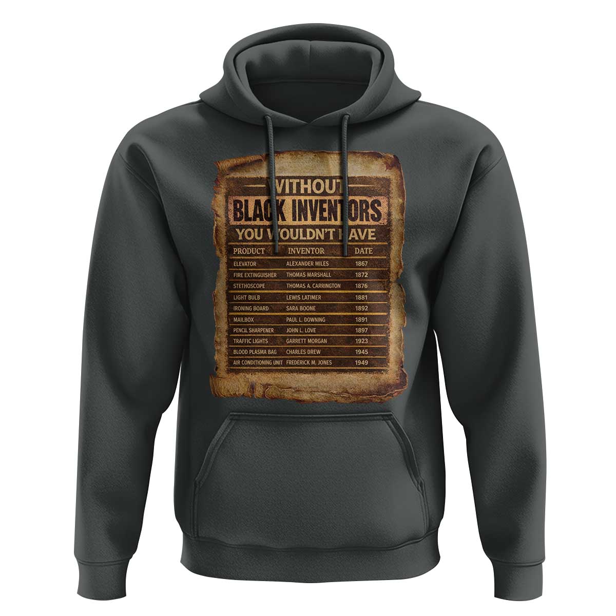 Black Inventors Hoodie Afro African Melanin Black History Month Juneteenth