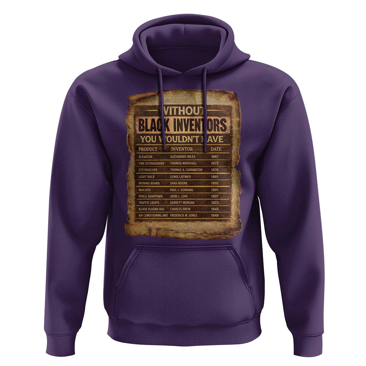 Black Inventors Hoodie Afro African Melanin Black History Month Juneteenth