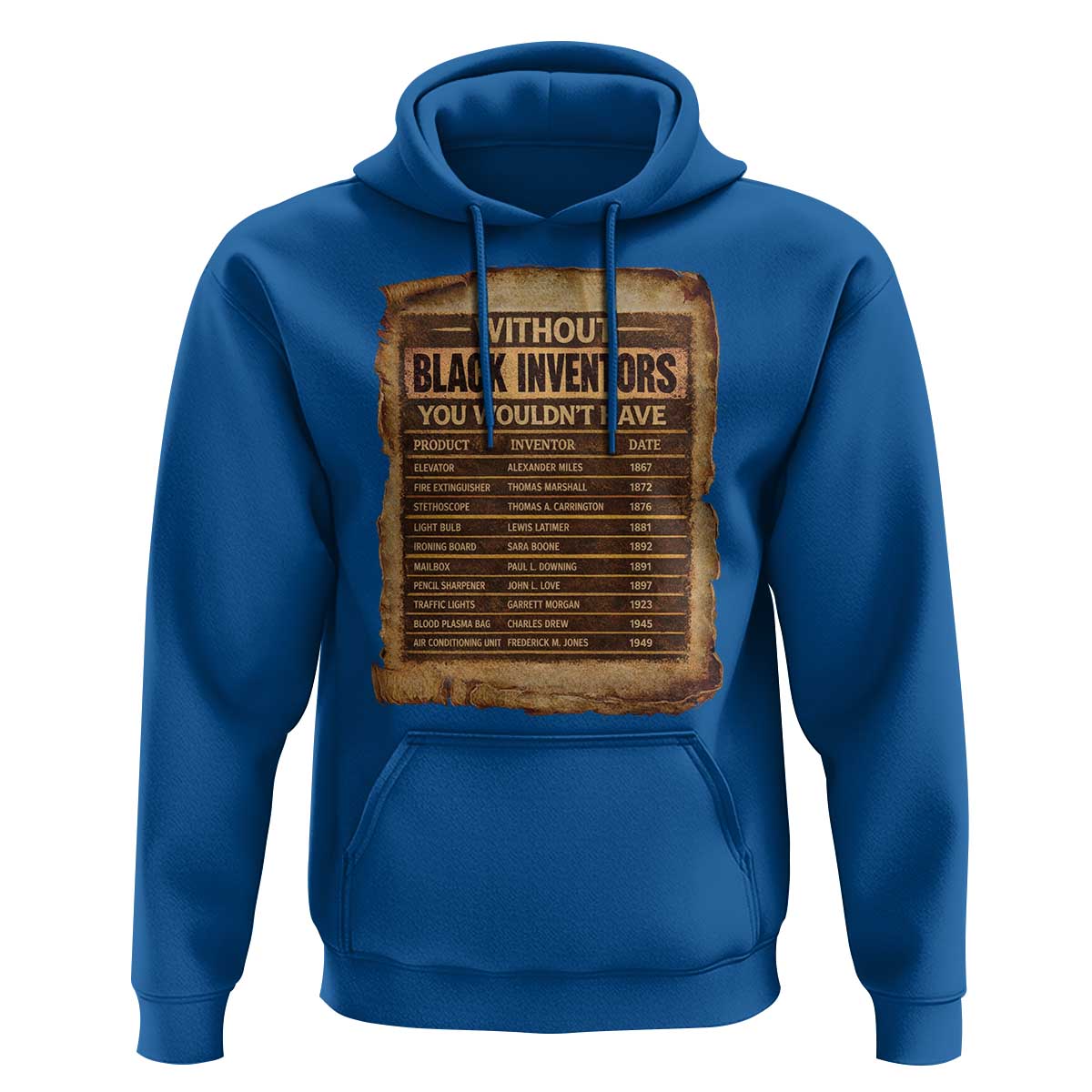 Black Inventors Hoodie Afro African Melanin Black History Month Juneteenth