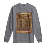 Black Inventors Long Sleeve Shirt Afro African Melanin Black History Month Juneteenth