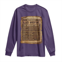 Black Inventors Long Sleeve Shirt Afro African Melanin Black History Month Juneteenth