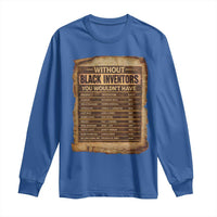 Black Inventors Long Sleeve Shirt Afro African Melanin Black History Month Juneteenth