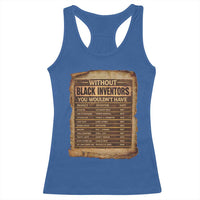Black Inventors Racerback Tank Top Afro African Melanin Black History Month Juneteenth