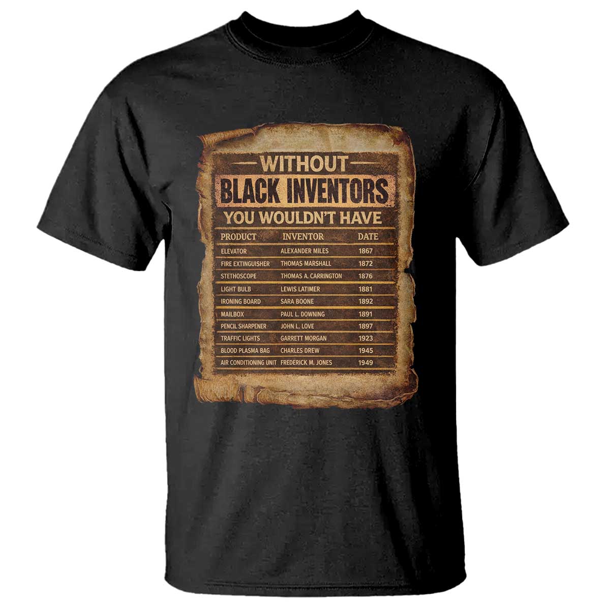 Black Inventors T Shirt Afro African Melanin Black History Month Juneteenth
