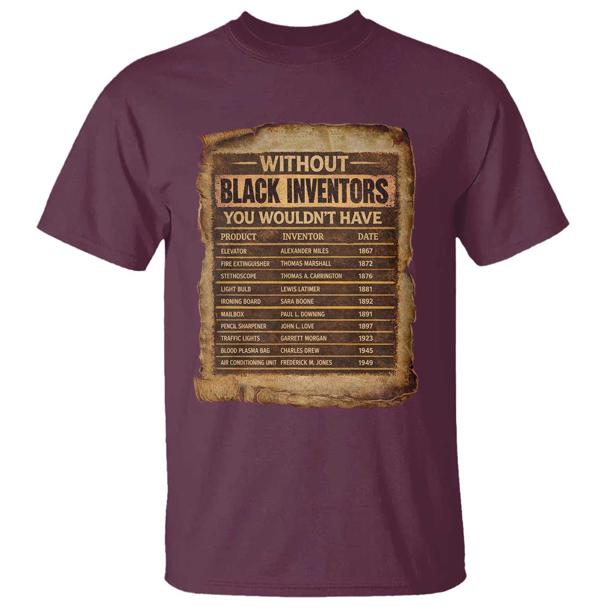 Black Inventors T Shirt Afro African Melanin Black History Month Juneteenth