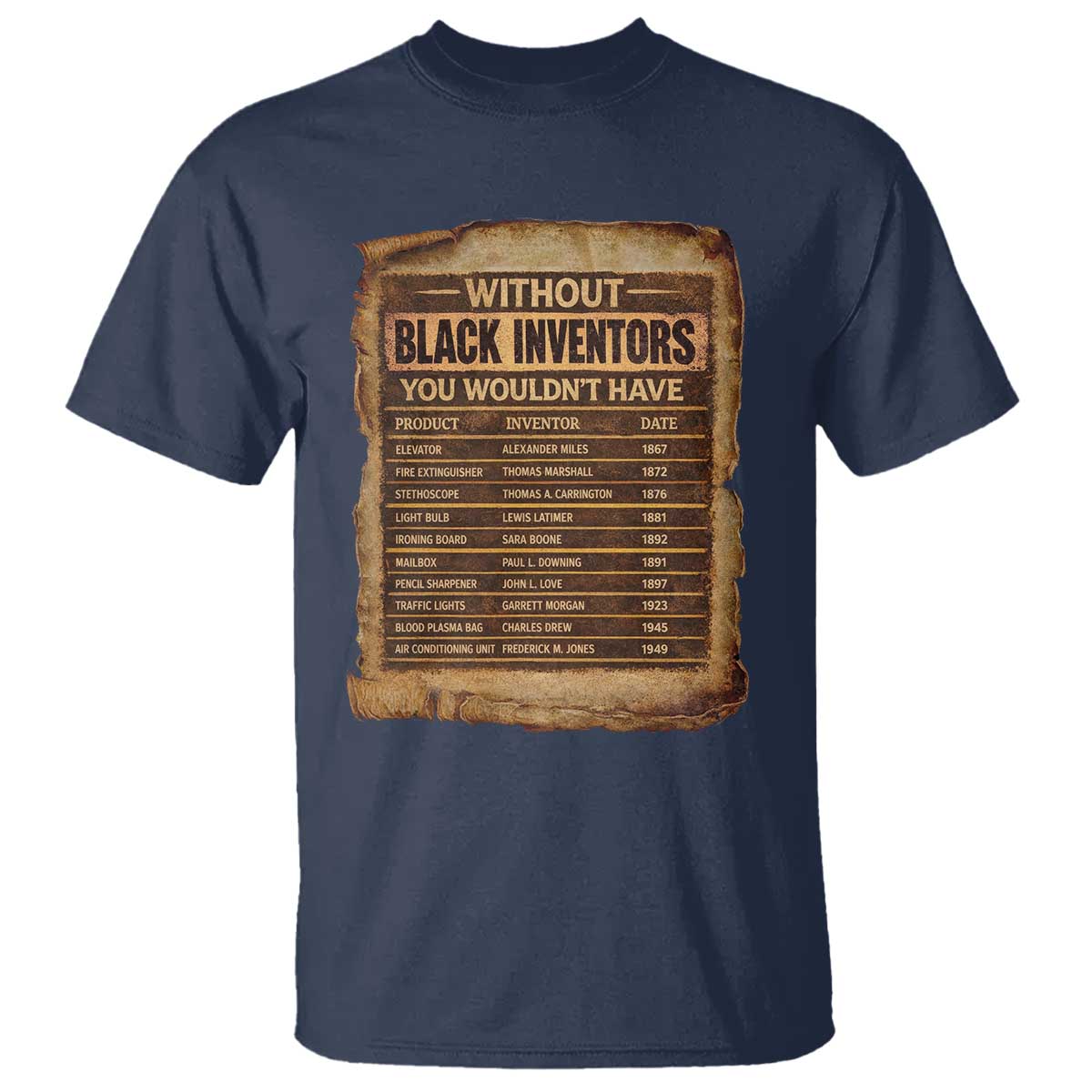 Black Inventors T Shirt Afro African Melanin Black History Month Juneteenth