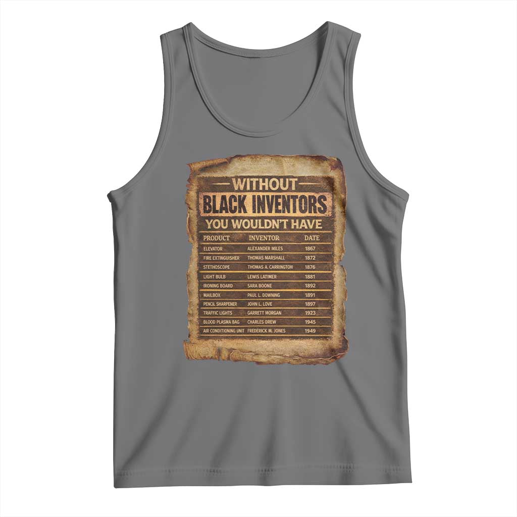 Black Inventors Tank Top Afro African Melanin Black History Month Juneteenth