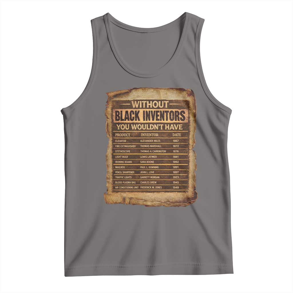 Black Inventors Tank Top Afro African Melanin Black History Month Juneteenth