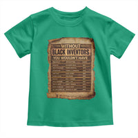 Black Inventors Toddler T Shirt Afro African Melanin Black History Month Juneteenth