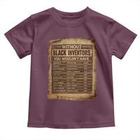 Black Inventors Toddler T Shirt Afro African Melanin Black History Month Juneteenth