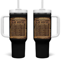 Black Inventors Tumbler With Handle Afro African Melanin Black History Month Juneteenth