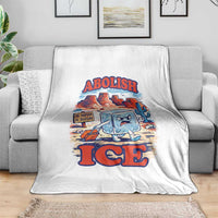 Abolish Ice Protest Throw Blanket Retro Protest No Human Is Illegal