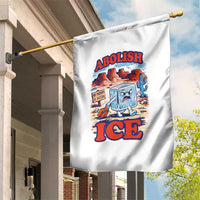 Abolish Ice Protest Garden Flag Retro Protest No Human Is Illegal