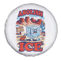 Abolish Ice Protest Spare Tire Cover Retro Protest No Human Is Illegal