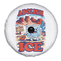 Abolish Ice Protest Spare Tire Cover Retro Protest No Human Is Illegal