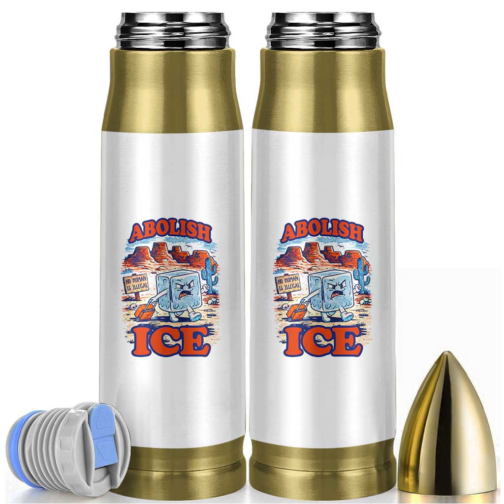 Abolish Ice Protest Bullet Tumbler Retro Protest No Human Is Illegal
