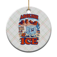 Abolish Ice Protest Ceramic Ornament Retro Protest No Human Is Illegal