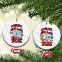 Abolish Ice Protest Ceramic Ornament Retro Protest No Human Is Illegal