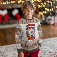 Abolish Ice Protest Ugly Christmas Sweater Retro Protest No Human Is Illegal