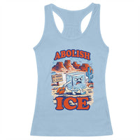 Abolish Ice Protest Racerback Tank Top Retro Protest No Human Is Illegal