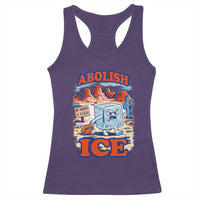Abolish Ice Protest Racerback Tank Top Retro Protest No Human Is Illegal