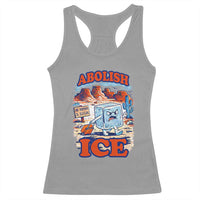 Abolish Ice Protest Racerback Tank Top Retro Protest No Human Is Illegal