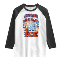Abolish Ice Protest Raglan Shirt Retro Protest No Human Is Illegal