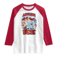 Abolish Ice Protest Raglan Shirt Retro Protest No Human Is Illegal