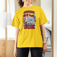 Abolish Ice Protest T Shirt For Women Retro Protest No Human Is Illegal