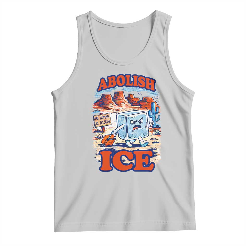 Abolish Ice Protest Tank Top Retro Protest No Human Is Illegal