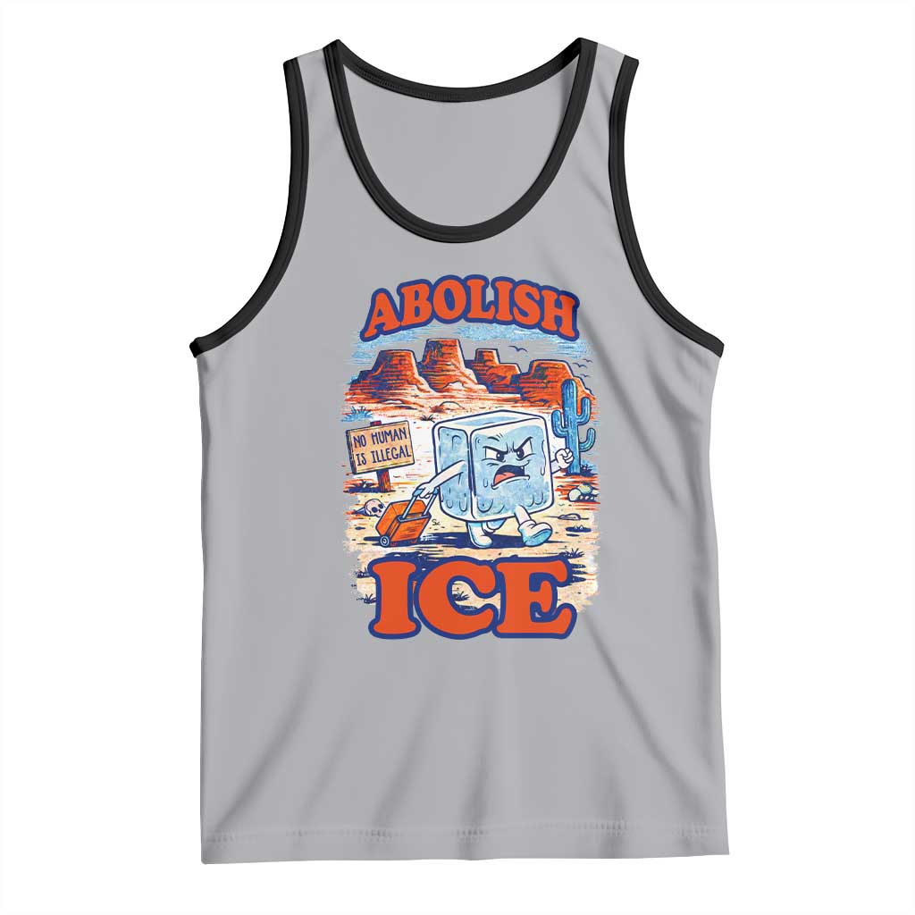 Abolish Ice Protest Tank Top Retro Protest No Human Is Illegal