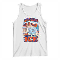 Abolish Ice Protest Tank Top Retro Protest No Human Is Illegal