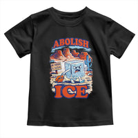 Abolish Ice Protest Toddler T Shirt Retro Protest No Human Is Illegal
