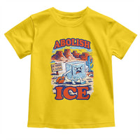 Abolish Ice Protest Toddler T Shirt Retro Protest No Human Is Illegal